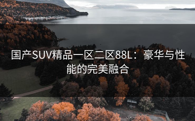 国产SUV精品一区二区88L：豪华与性能的完美融合