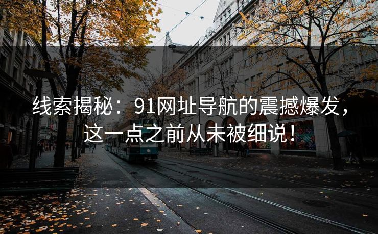 线索揭秘:91网址导航的震撼爆发,这一点之前从未被细说! 第1张 线索揭秘:91网址导航的震撼爆发,这一点之前从未被细说! 第1张